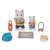 Sylvanian Families Exciting Exploration Set - Latte Cat Brother & Baby SF5763