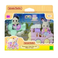Sylvanian Families Amusement Park Ride Set - Plane & Train SF5819