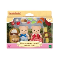 Sylvanian Families Biscuit Bear Sister & Brother - Delicious Picnic SF5852