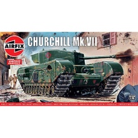 Airfix 1:76 Churchill Mk.VII Tank Model Kit A01304V
