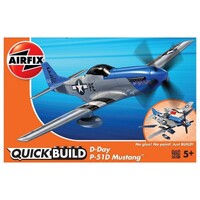 Airfix Quickbuild D-Day P-51D Mustang plastic model kit J6046