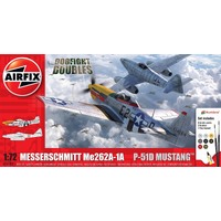 Airfix Messerschmitt Me262A-1A & P-51d Mustang 1:72 Scale Model Kit