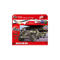 Airfix Starter Set Willys MB Jeep 1:72 Scale Model Kit inc paints A55117A