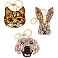 Craft Buddy Crystal Art Keyring Kit - Perfect Pets 9113