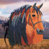 Craft Buddy Crystal Art DIY 18x18cm Card - Horse 9397