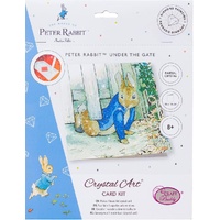 Craft Buddy Crystal Art Peter Rabbit Card Kit - Under the Gate