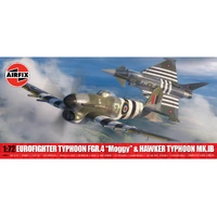 Airfix 1:72 Eurofighter Typhoon FGR.4 "Moggy" & Hawker Mk.IB Model Kit A40001