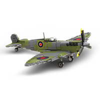 Build Army Spitfire Mk Vb 1:30 Scale Building Blocks BA2002
