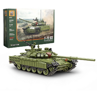 Build Army T-72 B3 Russian Main Battle Tank 1:33 Scale Building Block BAM004