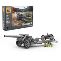 Build Army 15cm sFH 18 WW2 German Artillery 1:35 Scale Building Blocks BA0018