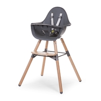 Childhome Evolu 2 Highchair and Tray - Natural/Anthracite