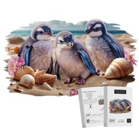 Puzzle Art Fairy Penguins Wooden Puzzle A5 P0940S