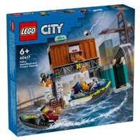 LEGO City Police Speedboat and Crook's Hideout 60417