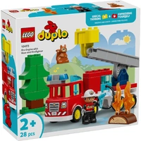 LEGO DUPLO Town Fire Truck with Hose and Firefighter 10473