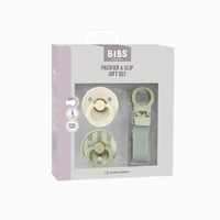 BIBS Colour Dummy & Loop Clip Gift Set - Sage Size 1 (0-6 Months)