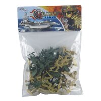 Plastic Military Toy Soldiers in Bag AA040357