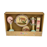 Kaper Kidz Calm & Breezy Woodland Wooden 5pc Musical Set