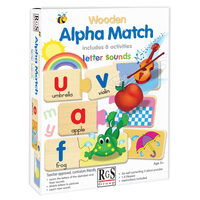 RGS Wooden Alpha Match Learning Puzzle Game RGS5100