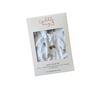 Mini & Me Organic Jersey Baby Wrap Set - Savanna Bebe'