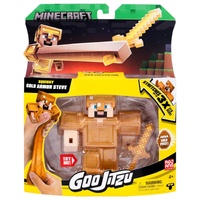 Goo Jitzu Minecraft Squishy Gold Armour Steve Figure 43114