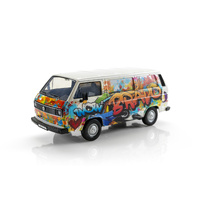 Motor Max Volkswagen Type 2 (T3) "Wow Bravo" Graffiti 1:24 Scale Diecast 79599