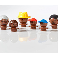 Mobilo Mixed Figures Dark Brown (6 Pieces) MOB129