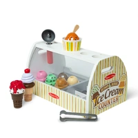 Melissa & Doug Scoop & Serve Wooden Ice Cream Counter MND73043