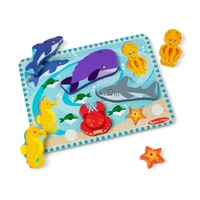 Melissa & Doug Chunky Puzzle Sea Life MND74502