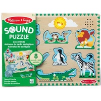 Melissa & Doug Sound Puzzle Zoo Animals 8pc MND74882