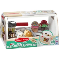Melissa & Doug Scoop & Serve Wooden Ice Cream Counter MND74905
