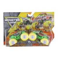 Monster Jam Pirate's Curse Vs Zombie 1:64 Scale Diecast Toy Truck 2pk SM6064128
