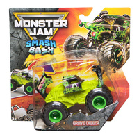 Monster Jam Smash & Bash Grave Digger 1:64 Scale Diecast Truck SM6072396