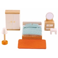 Hape Doll House Master Bedroom Furniture 3450