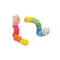Kaper Kidz Jointed Wooden Wiggly Worms 10 month+ NG22439