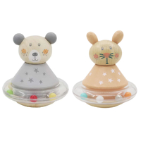 Kaper Kidz Calm & Breezy Wooden Roly-Poly Animal Assorted Style