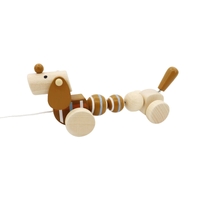 Kaper Kidz Calm & Breezy Wooden Pull-Along Sausage Dog Puppy NG23540