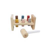Calm & Breezy Wooden Hammer Bench with Squeaky Sound NG23557 