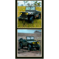 JJRC 1:10 Scale Willy Jeep 4WD R/C Military Crawler