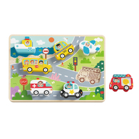 Tooky Toy Wooden Chunky Puzzle - Transportation TH634