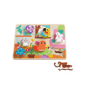Tooky Toy Wooden Chunky Puzzle - Pet TH635