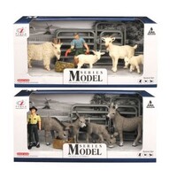 Model Series 4 Farm Animals With Figure & Accessories (Donkeys or Goats) AA179185