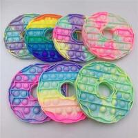 Pop It Fidget Toy Doughnut Assorted One Supplied