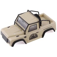 Hobby Plus Defender Lexan Body + Roll Cage (Mustard) 240136