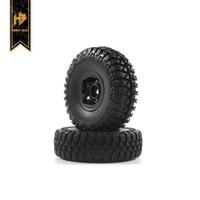 Hobby Plus CR-18 1.0 T-FINDER A/T Tire Set (Black Wheel) (4pcs)