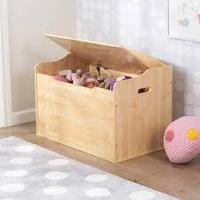 KidKraft Austin Wooden Toy Box - Natural