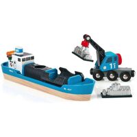 Brio World Freight Ship & Crane 4 Pieces BRI33534