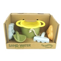 Viking Toys Eco Bucket Set with Sieve & 2 Vehicle Sand Moulds VP2040