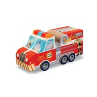 Crocodile Creek 24 pc Fire Station Puzzle and Play Set