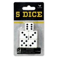 Cardinal Pack of 5 Dice six sided ASM6041445