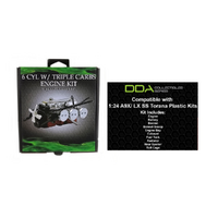 DDA 6 Cyl Triple Carb Engine 1:24 Scale Model Kit for A9X & LX SS Torana DDAAC006